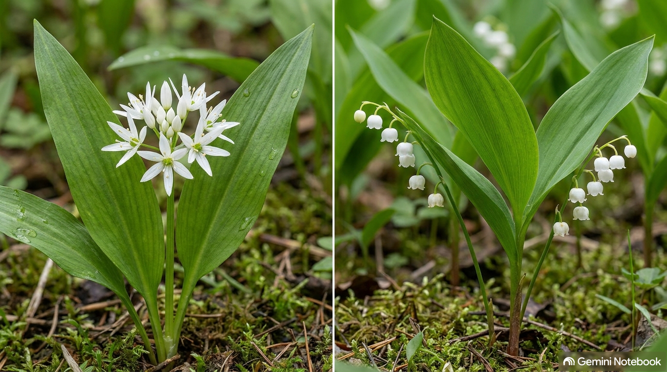 Wild Garlic vs Lily of the Valley Comparison